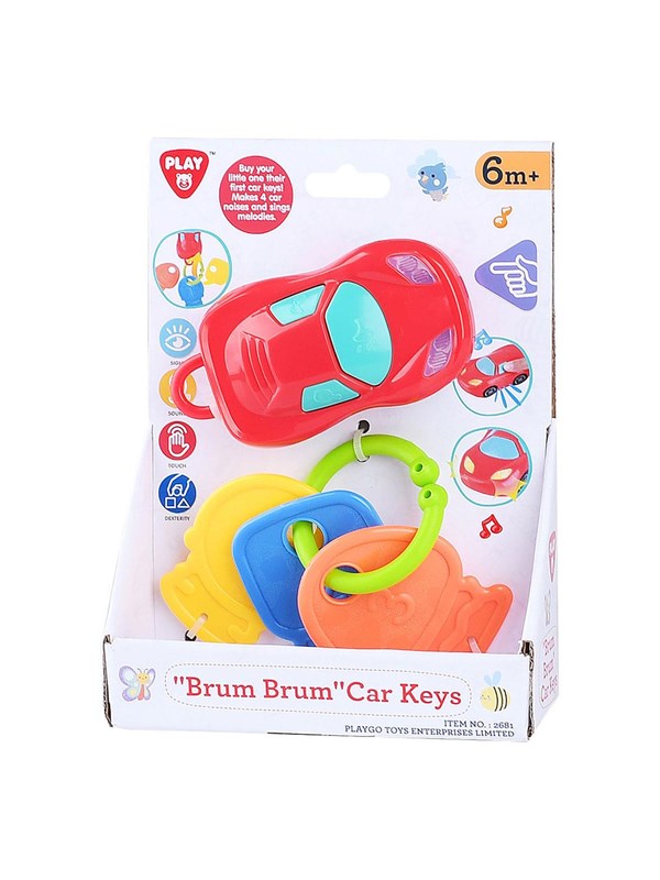 Play autosleutels babyspeelgoed met geluid en melodieën - kleurrijk.
