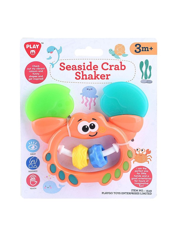 Playgo Krab 2in1 Rammelaar en Bijtspeeltje