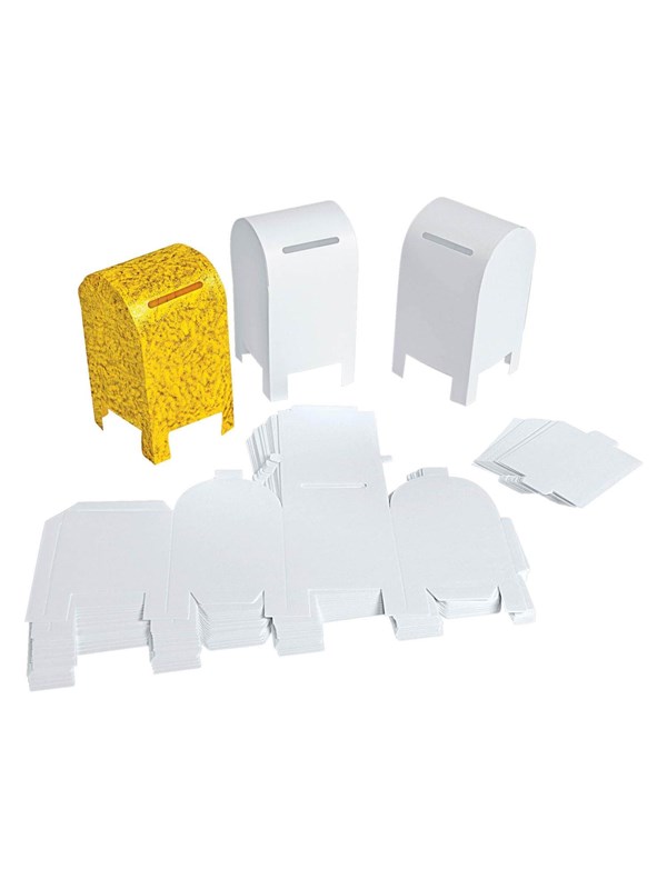Colorations - Foldable Paper Mailbox Set of 20