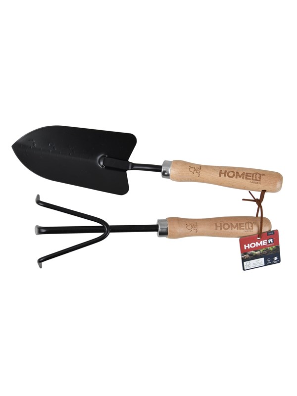 Home>it set with plant trowel & plant cultivator with wooden handle