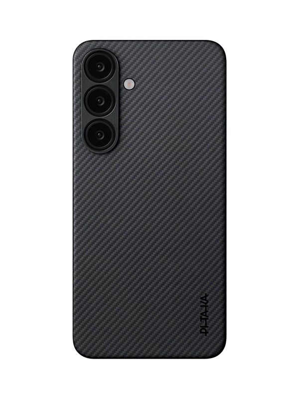 PITAKA MagEZ 6 Hoesje Geschikt voor Samsung Galaxy S25 Plus - Compatibel met MagSafe / Qi2 - Back Cover 600D Aramidevezels - Ultra Dun - Zwart