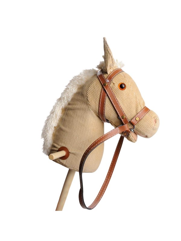 Playwood - Stokpaard beige rib met geluid - corduroy