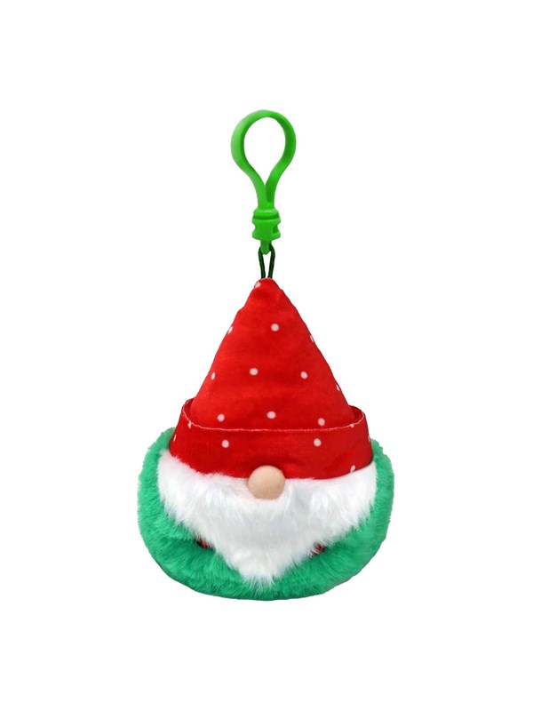 TY Beanie Boo's Clip Christmas Gnome Red Hat 7 cm