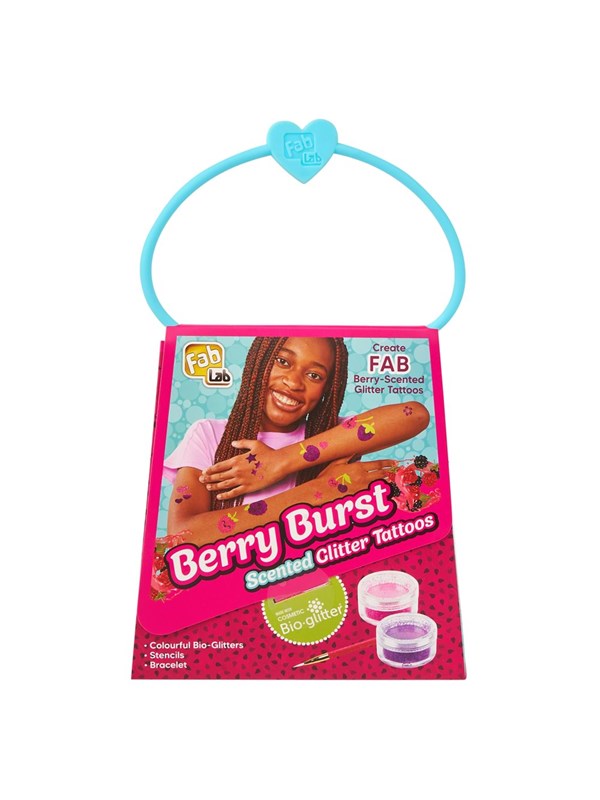 Fab Lab Berry Burst Glitter Tattoos with scent