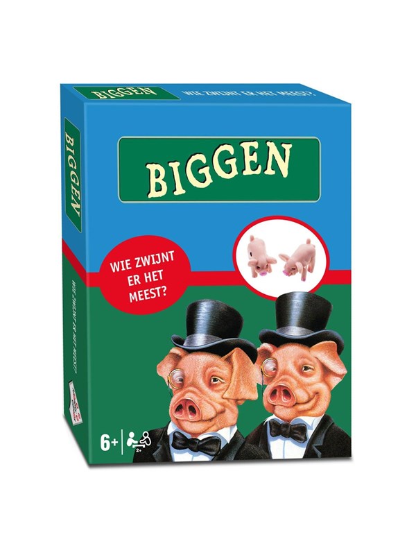 Biggen - Dobbelspel - Gooi met varkentjes als dobbelstenen