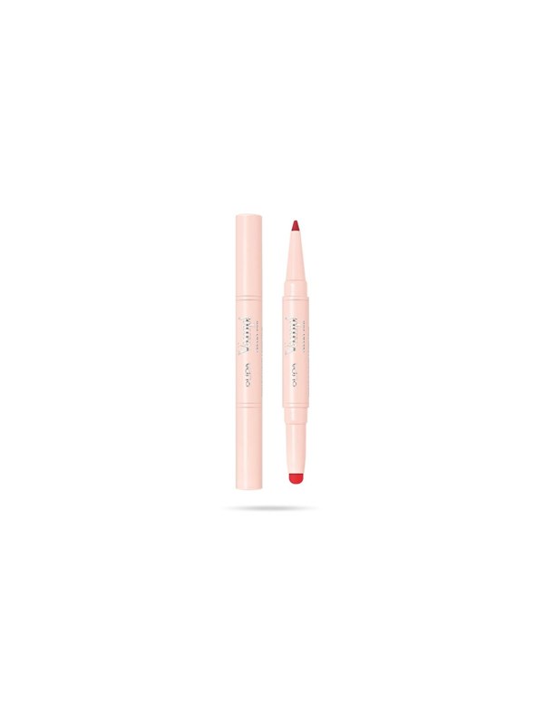 PUPA Milano Vamp! Creamy Duo Lip Pencil & Shiny Lipstick 010 True Red 0,8 gr