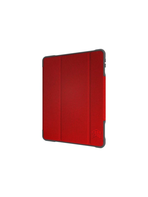 STM Dux Plus Duo iPad Hoes (10.2 inch, model 2019/2020, 7th/8th generatie), beschermhoes met auto-wake, Rood - Rugged