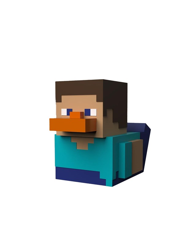 Numskull - Mini TUBBZ Badeend - Minecraft - Steve (Badeen Editie) - 5cm
