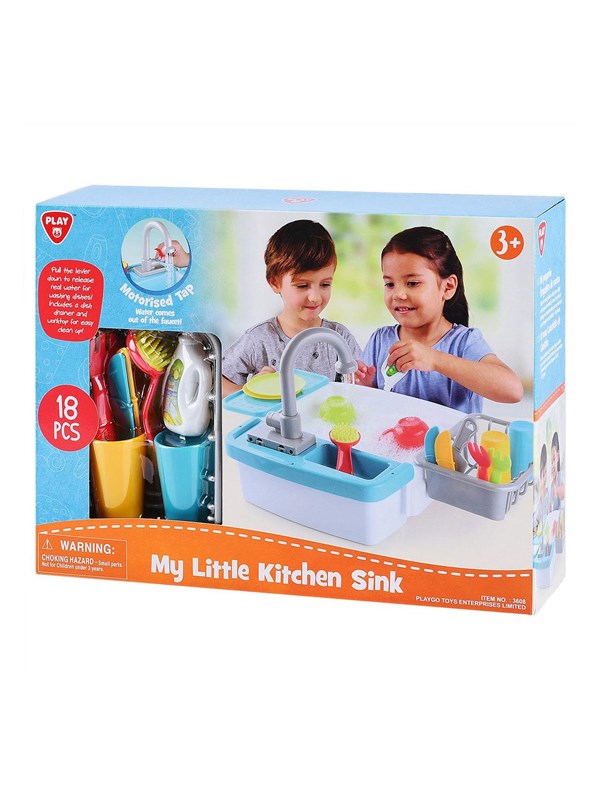 Play Afwas Speelkeuken Speelset - Kinderspeelgoed met gootsteen en accessoires.