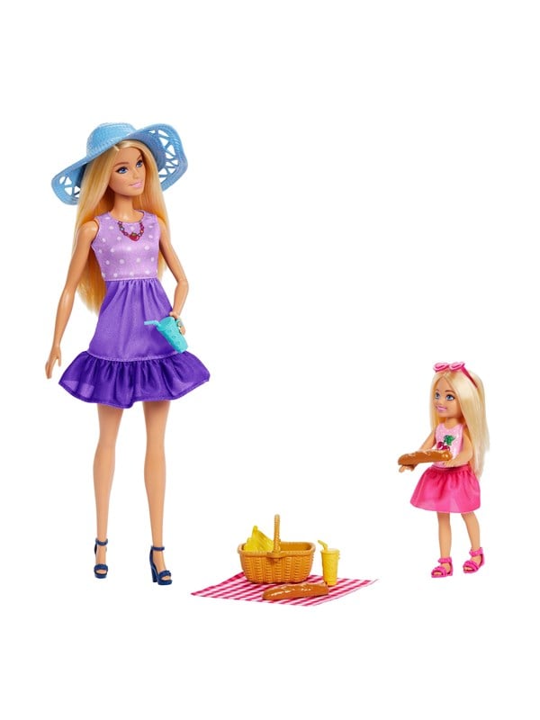 Barbie Malibu Picknickset met Chelsea pop Speelpoppen