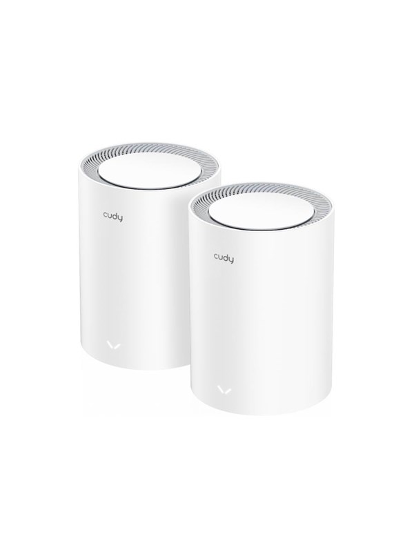 Cudy M3000 2-PACK Mesh-WLAN-System Dual-Band (2,4 GHz/5 GHz) Wi-Fi 6 (802.11ax) Grau - Weiß 1 Intern (M3000(2-Pack) V2.