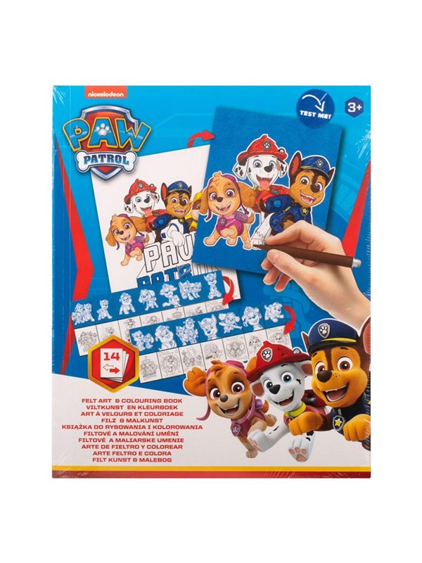 Nickelodeon - PAW Patrol - Kleurboek met vilt - Knutselen voor meisjes - Knutselen voor jongens - Vilt kleurboek, 28 kleurplaten van PAW Patrol - PAW Patrol speelgoed