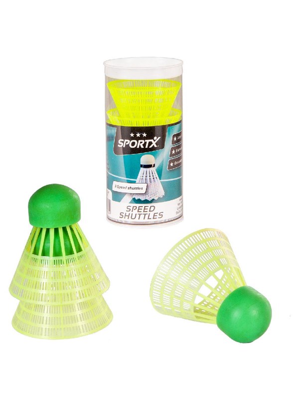 SportX - Speed ??Badminton Shuttles in Tube 3 pcs.