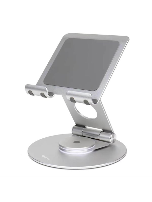 Desire2 Tablet Stand Dual Pivot 360 Silver