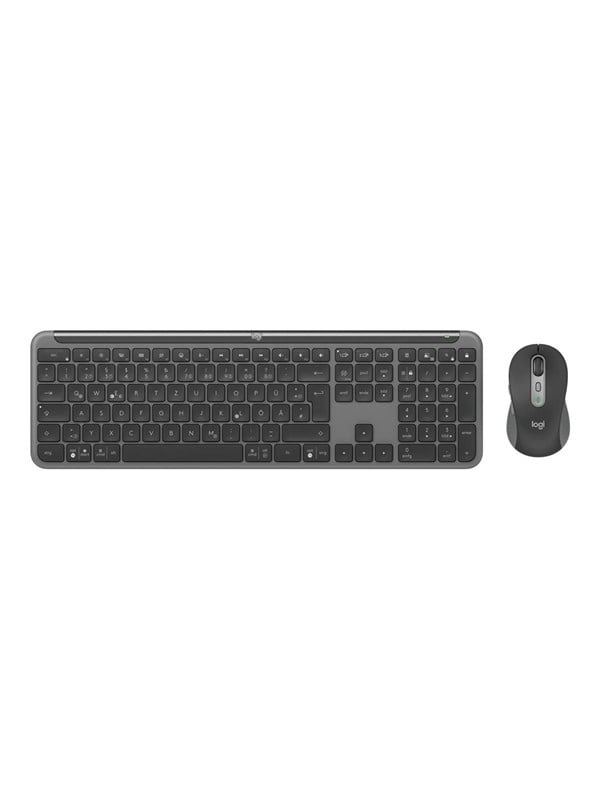 Logitech Signature Slim Combo MK950 - Keyboard and mouse set - Duits - Grijs