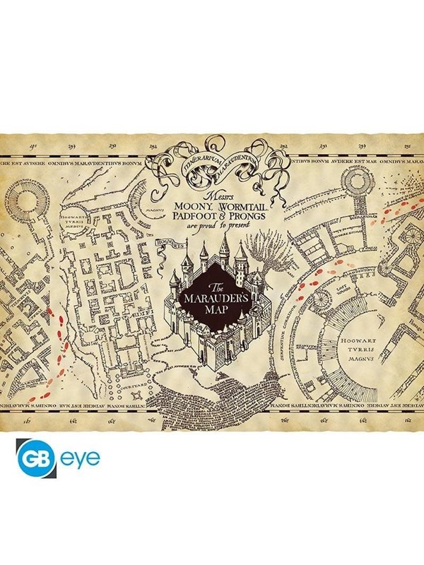 ABYstyle - HARRY POTTER - Parchment poster - Marauder's Map - Poster