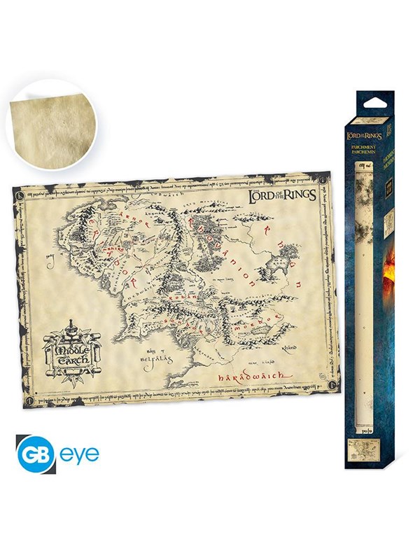 ABYstyle - THE LORD OF THE RINGS Parchment poster Middle Earth - Poster