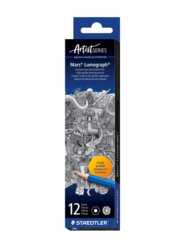 Staedtler Pencil Mars Lumograph B 12 pcs