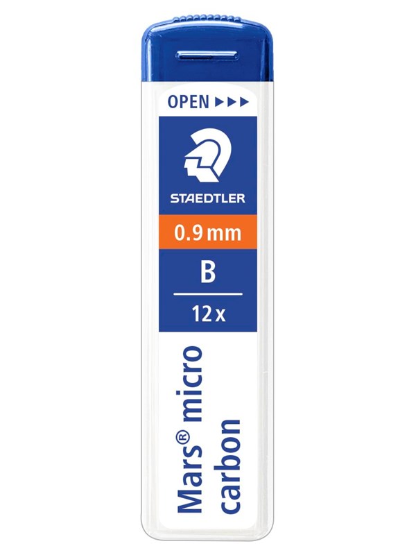 Staedtler Mech.pen.lead Mars micro 0.9 B 12 x 12 pcs