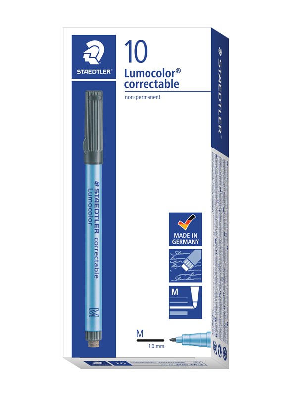 Staedtler OHP pen Lumocolor correctable 10 pcs M blu