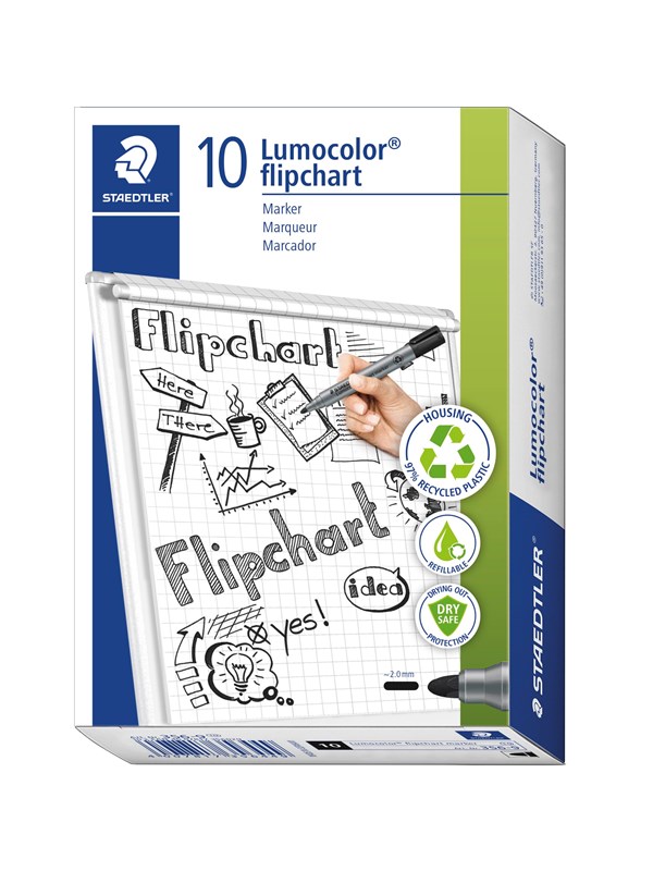Staedtler Flipchart marker Lumocolor.10 pcs Blue