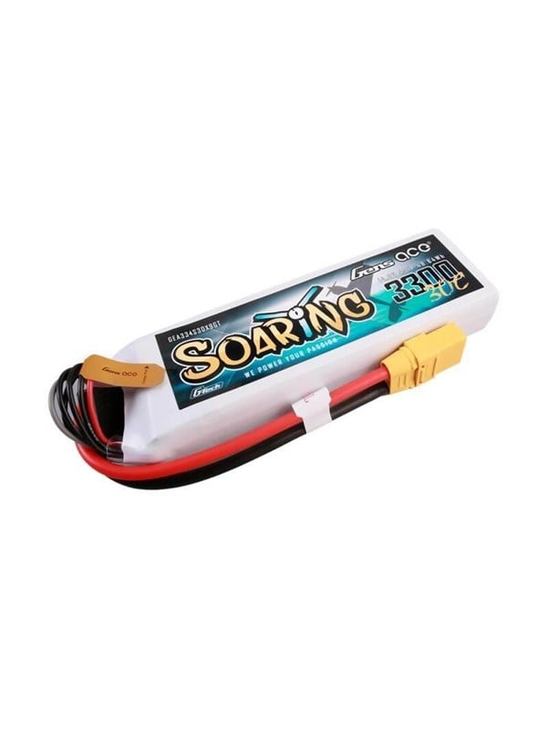 Gens ace &Tattu G-Tech Soaring 3300mAh 14.8V 30C 4S1P Lipo Battery