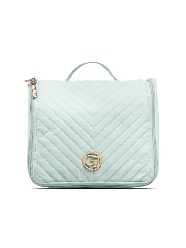 Gillian Jones Organizer Toiletry Bag - Ocean Quilted Nylon