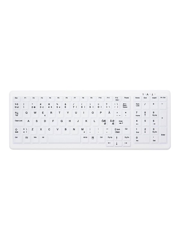 Cherry Active Key MedicalKey AK-C7000 - keyboard - Nordic - white Input Device - Toetsenbord - Noords - Wit