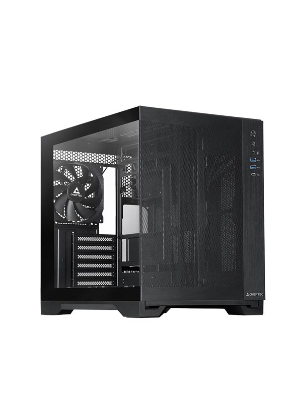 Chieftec VISIO AIR GM-30B-M-OP Serie - ATX Behuizing - Met Venster - Zwart - Zonder Voeding