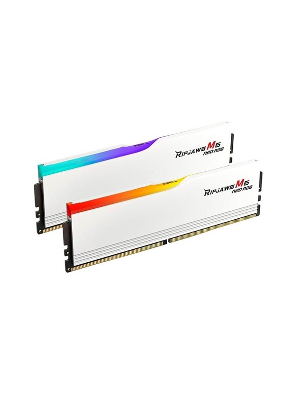G.Skill Ripjaws M5 Neo RGB DDR5-6000 - 64GB - CL30 - Dual Channel (2 pcs) - AMD EXPO - Wit met RGB