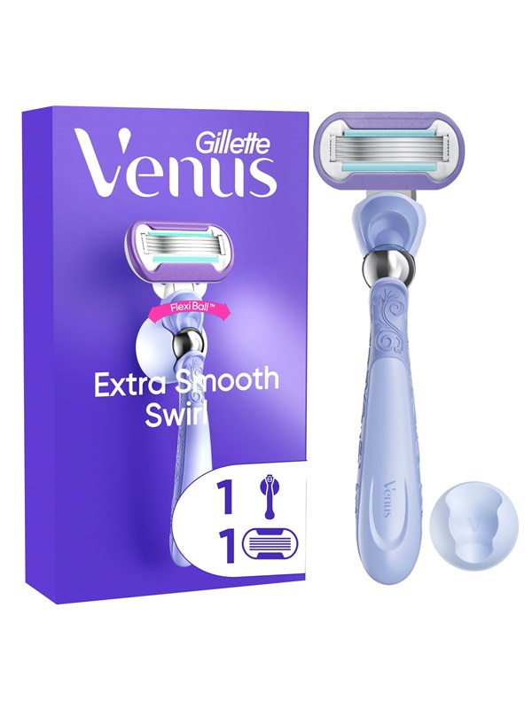 Gillette Venus Extra Smooth Swirl Scheersysteem - 1 Handvat + 1 Scheermesje