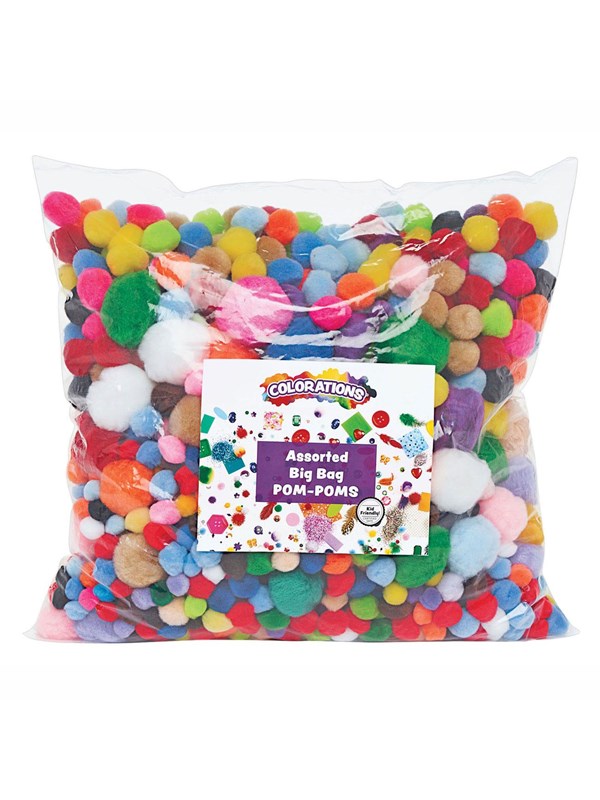 Colorations - Bag of Pompoms 450 grams 1200 pcs.