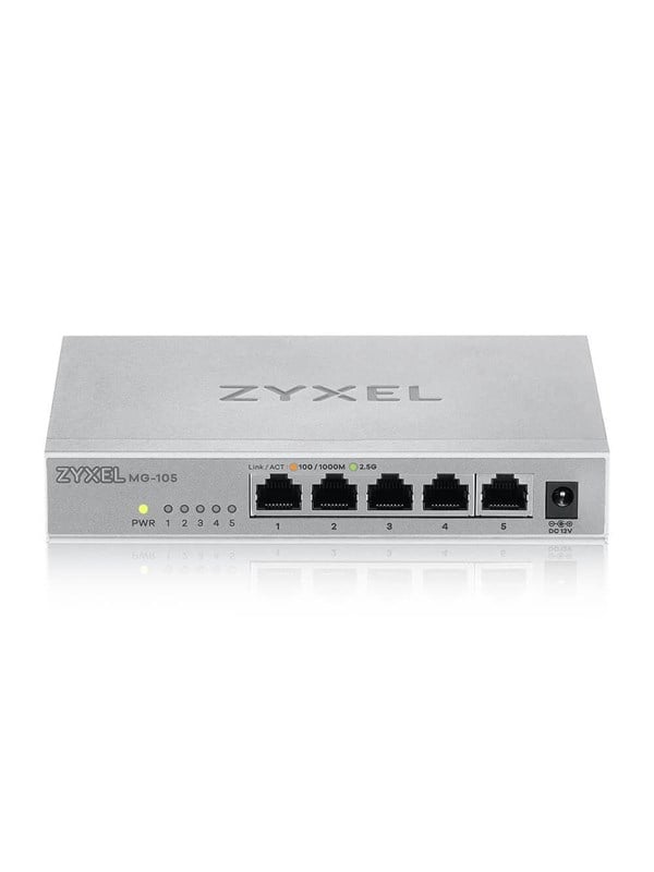 ZyXEL XMG-105 5-Port 2.5G Unmanaged Switch with 10G Uplink