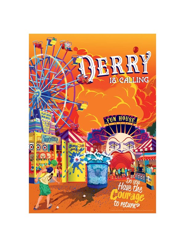 FaNaTtik - IT Derry Fairground Art Print - Poster