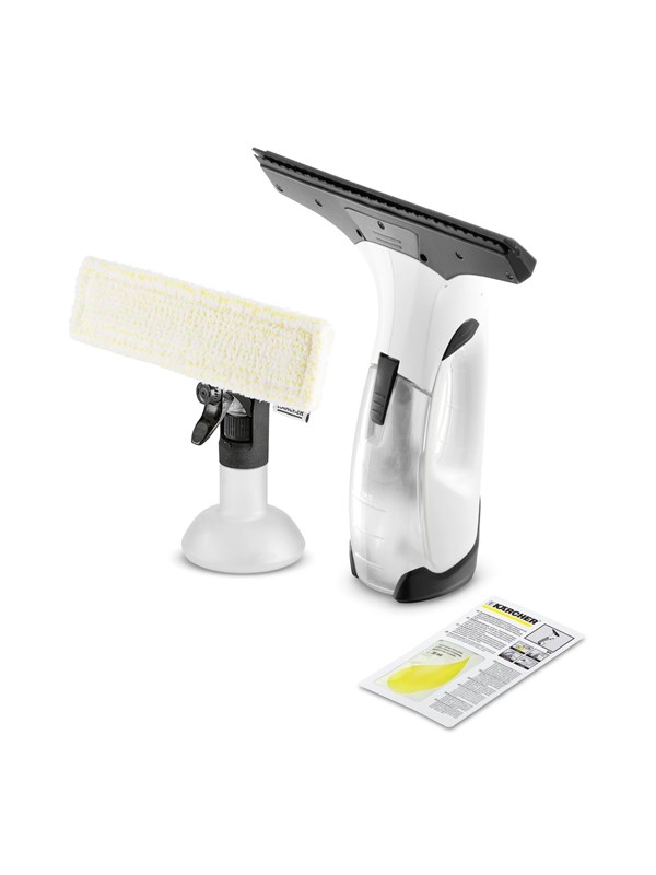Kärcher Window Vac WV 2 Plus Ruitenreiniger - Looptijd Accu 35 min. - Ramenwasser Elektrisch - Sproeiflacon met Microvezelovertrek - Raamreiniger RM 503 20 ml