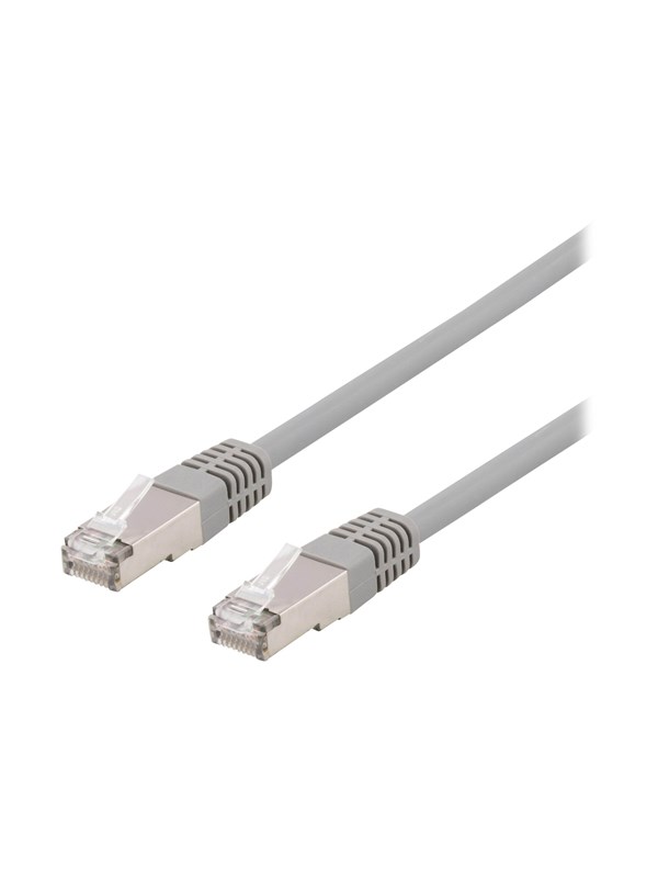 Deltaco patch cable - 1 m - grey - Grijs - 1m