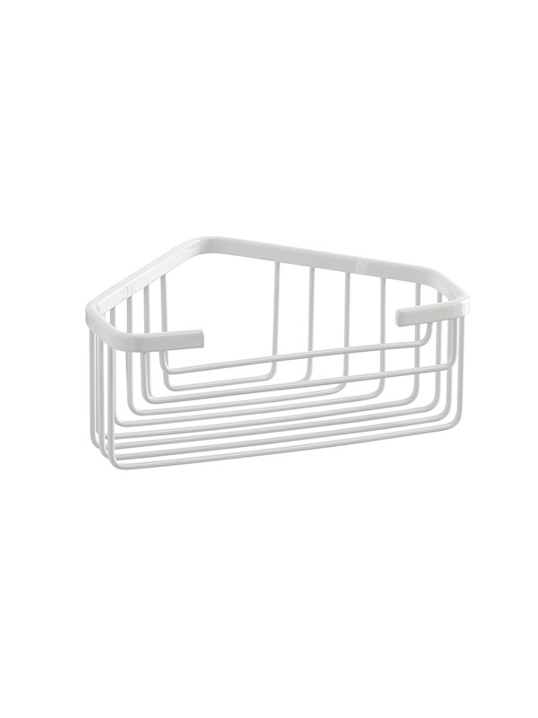 Gedy White Corner Basket