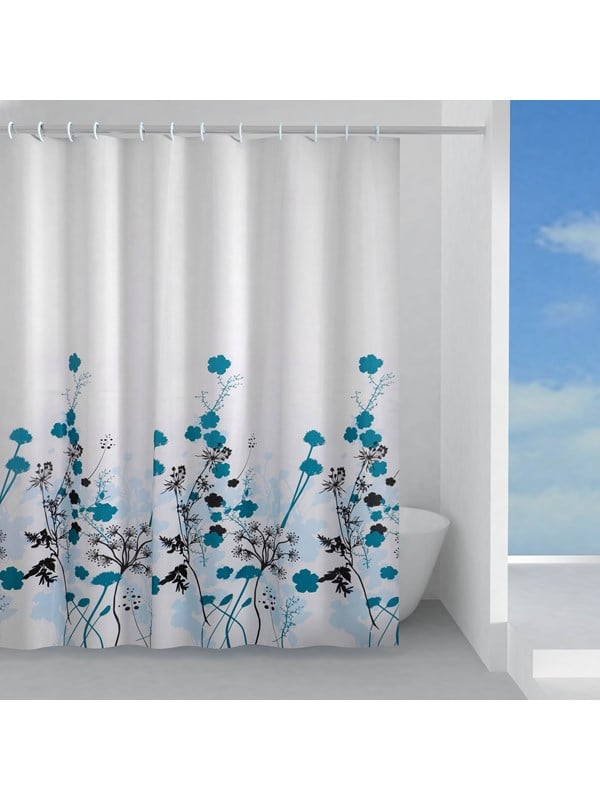 Gedy Shower curtain blue flower 180x200 cm