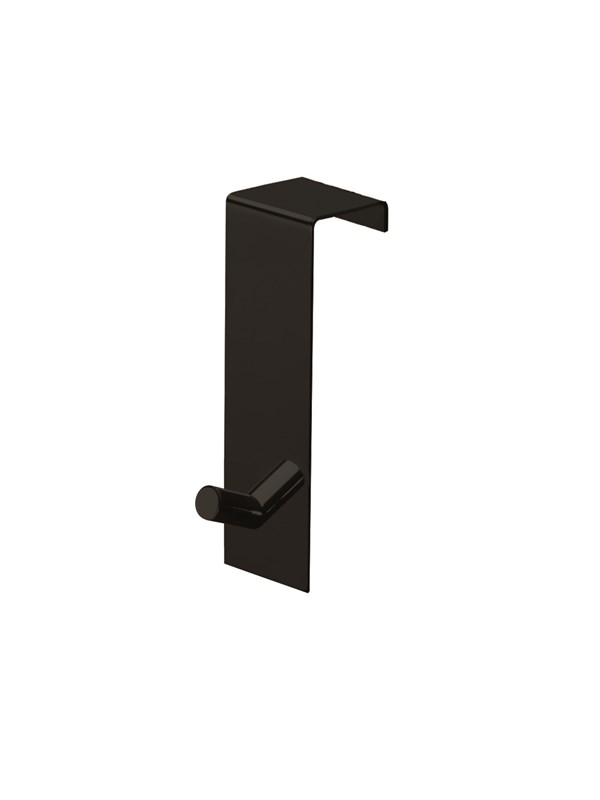 Gedy Single Towel Holder for Door - Black