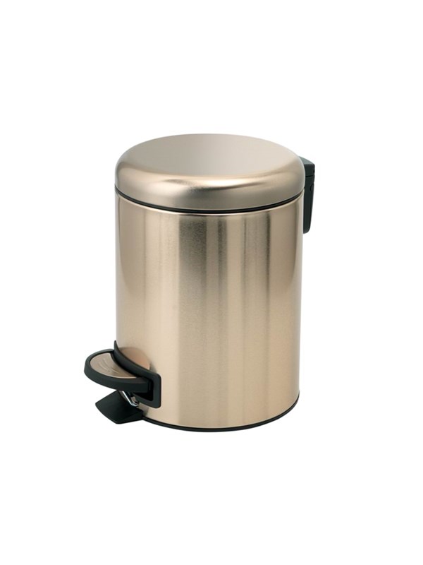 Gedy Potty afvalbak 3l, Soft Close, goud mat