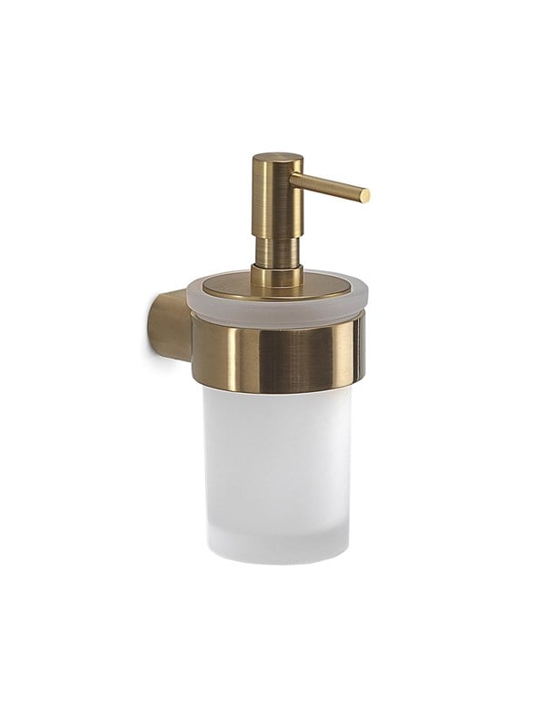 Gedy Pirenei Zeepdispenser, matglas, goud mat