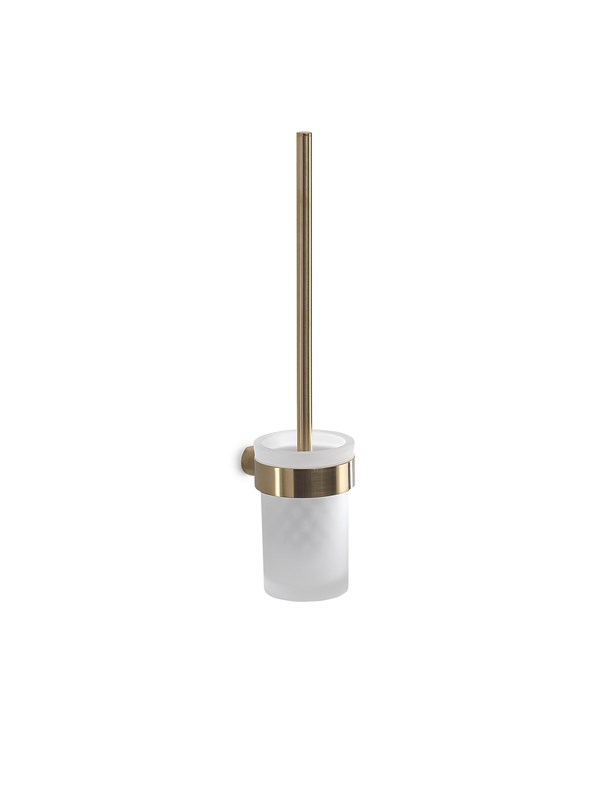 Gedy PIREN Toilet Brush - Brushed Brass