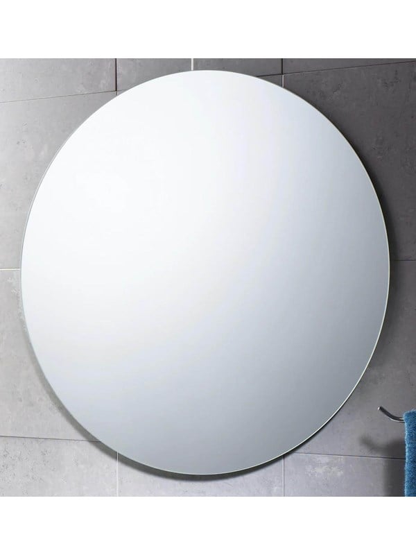 Gedy Spiegel rond in kunststof frame ø 60cm, wit