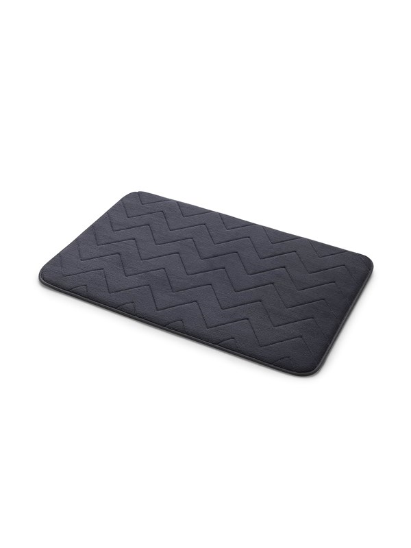 Gedy Mousse badkamermat, 50x80cm, 100% polyester, antislip, antraciet