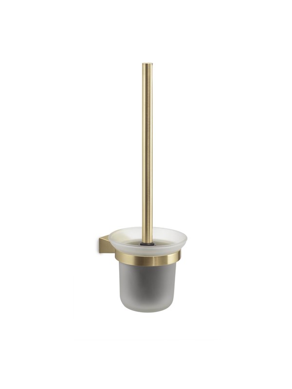 Gedy TONALE Wall-Mounted Toilet Brush Brushed Brass