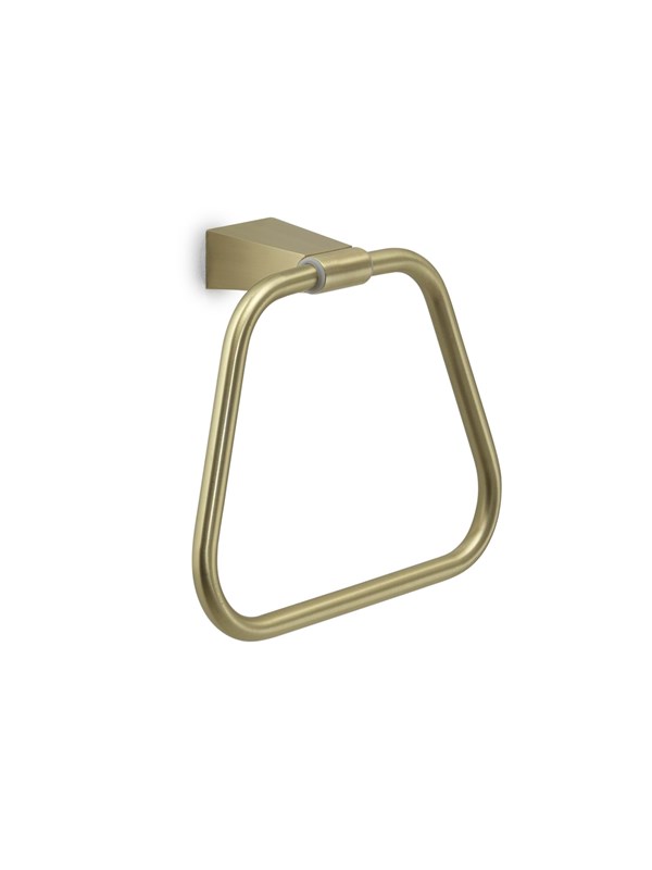 Gedy Tonale Towel Ring - Brushed Brass