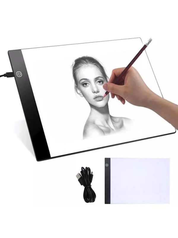 Pro LED-lichtpad tekenbord A4 - USB-aangedreven met verstelbare helderheid