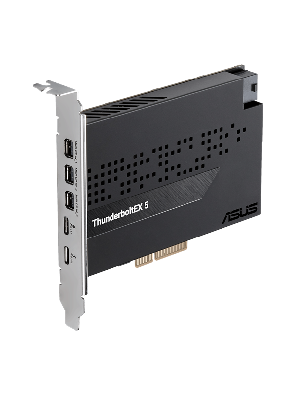 ASUS ThunderboltEX 5 - Dual Thunderbolt 5 USB-C ports - Up to 130W