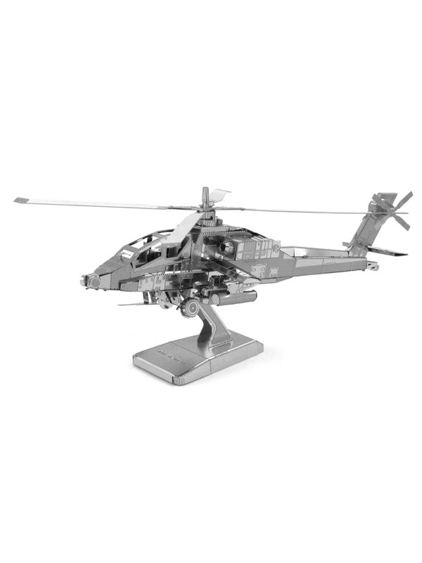 Metal Earth Modelbouw 3D AH64 Apache Helikopter - Metaal