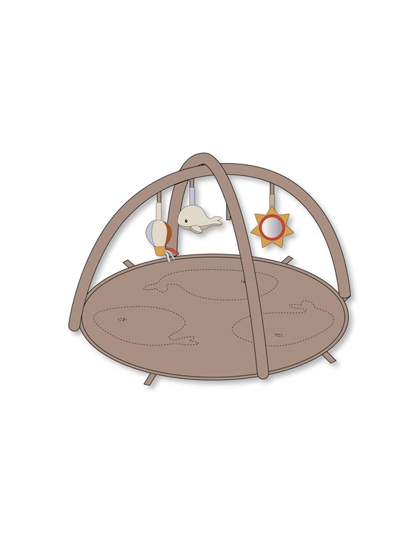Filibabba Fjord activity gym incl. 3 sensory toys - Beige